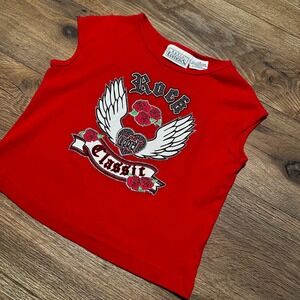 Vintage Basic Editions Red Rock Classic Graphic Tank Top Girls Size 7/8